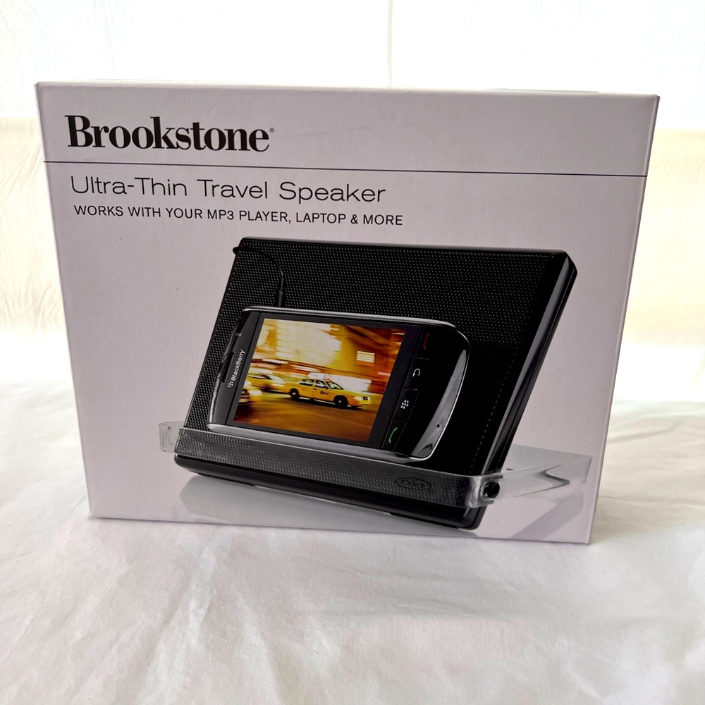 Brookstone Ultra-Thin Travel Speaker